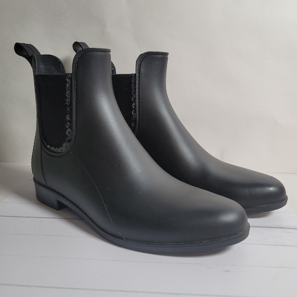Jack Rogers Boots Sallie Rain Chelsea Ankle Basic‎ Gorpcore Womens 9 Preppy